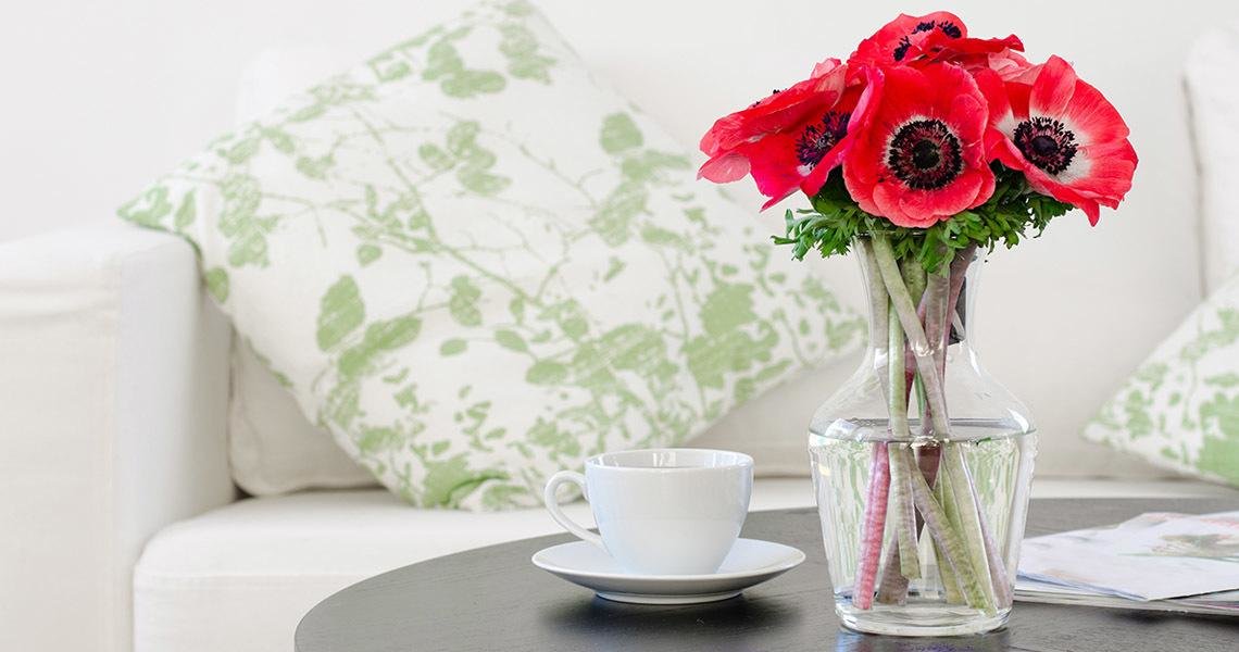 online magazines for women suggest fresh cut flowers in a vase will maintain their charm if they are looked after properly