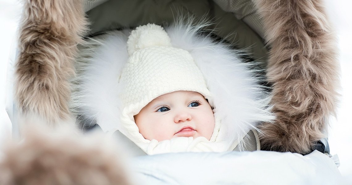 bien magazine, there is no season which would prevent taking the baby out for a walk with their parents