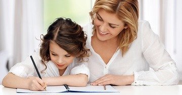 Our tips for child care - to help your child with homework, be present but do not do the work for them