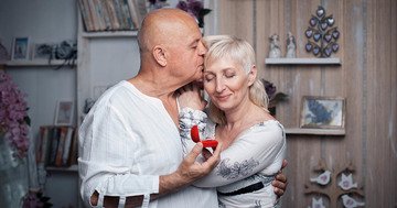 Renewal of wedding vows after many years of marriage is truly magical